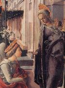 Fra Filippo Lippi Details of The Annunciation oil on canvas